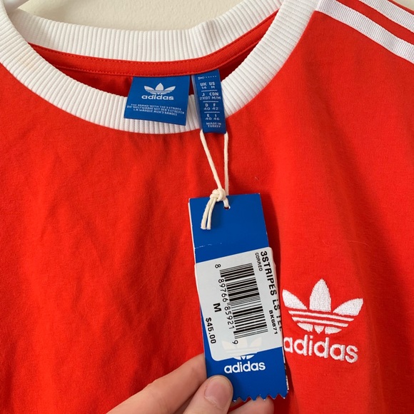 COPY - Adidas Orange Stripes Long Sleeve Shirt - Picture 4 of 4